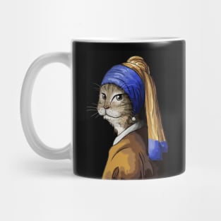 Cat with the Pearl Earring Mug